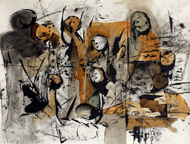 All The Little Creatures Drawing on Paper 30 x 40 inches