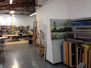 A partial view of the studio